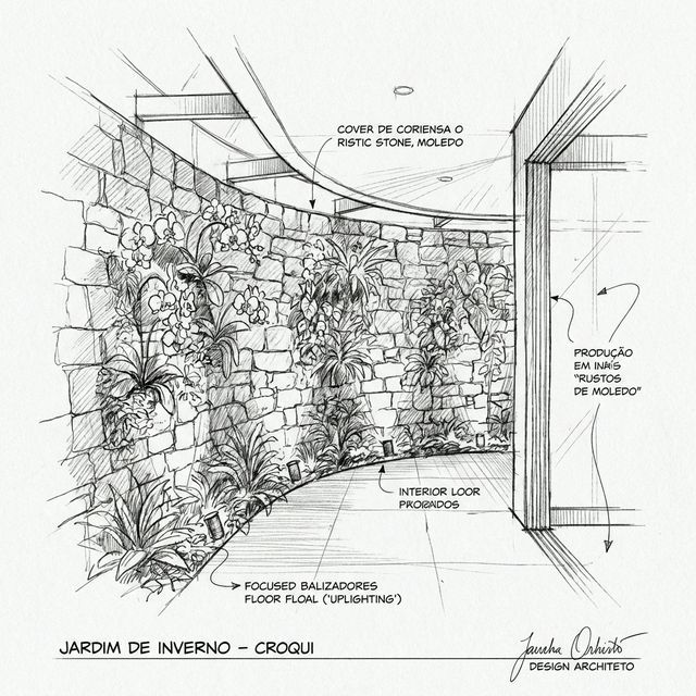 Jardim de Inverno e Pedra Moledo: A Combinação Perfeita