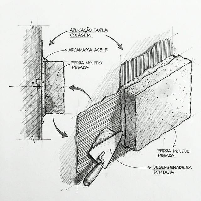 Melhor Argamassa para Pedra Moledo: AC3-E