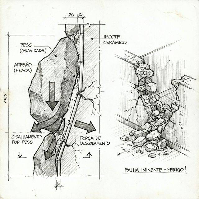 Pedra Moledo Sobre Azulejo Velho: Pode?