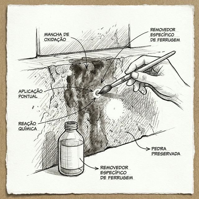 Como Remover Manchas de Ferrugem da Pedra Moledo?