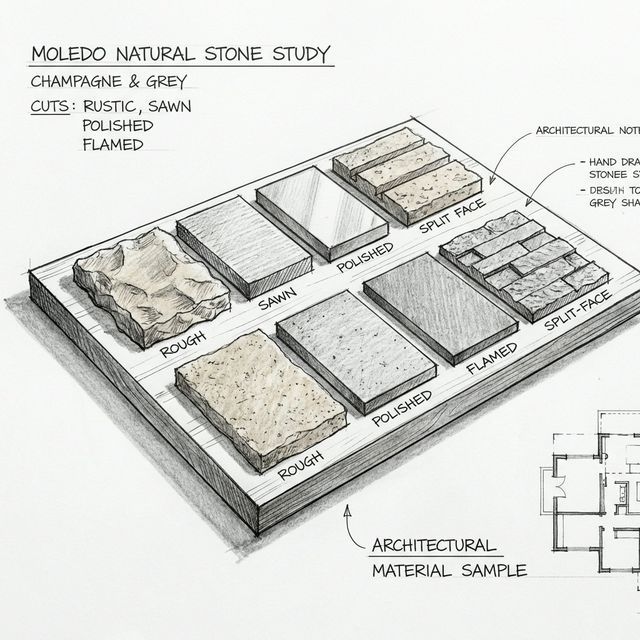 Quais São as Cores Naturais da Pedra Moledo?