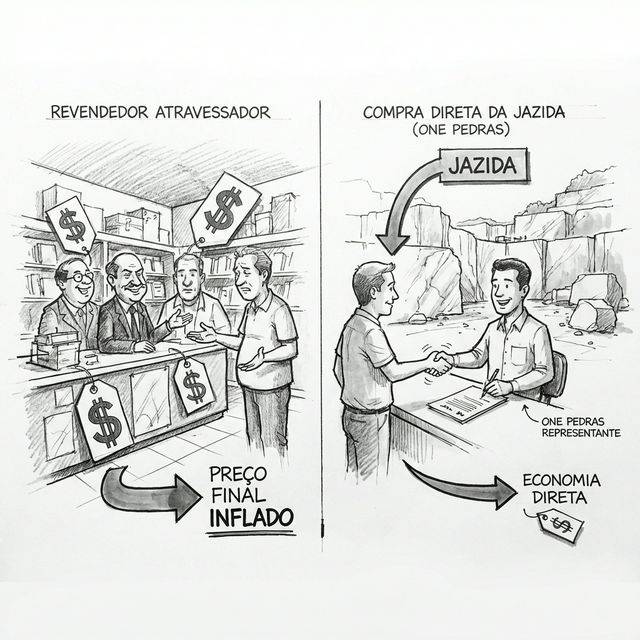 Comprar de Revenda ou Produtor de Pedra?